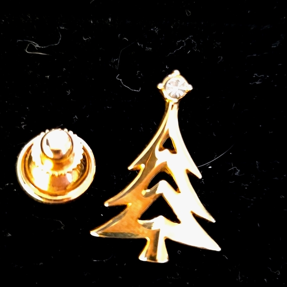 Festive Christmas Tree and Bell Brooch Set - Picture 7 of 8